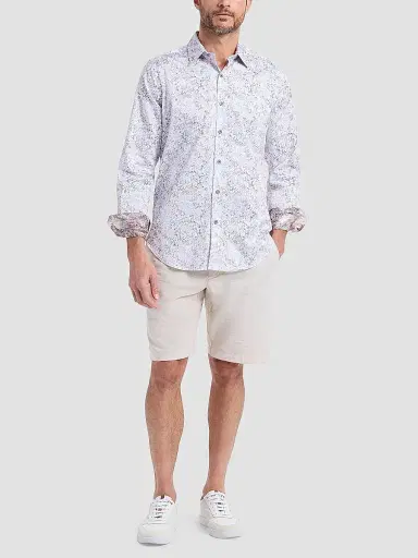Robert Graham Men's Liverpool Printed Stretch-Cotton Shirt | Thumbnail 2 Robert Graham Men's Liverpool Printed Stretch-Cotton Shirt | Thumbnail 2