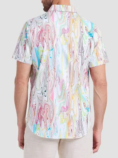Robert Graham Men's Bellenden Woven Satin Shirt | Thumbnail 5 Robert Graham Men's Bellenden Woven Satin Shirt | Thumbnail 5