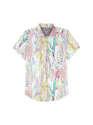 Robert Graham Men's Bellenden Woven Satin Shirt | Thumbnail 1 Robert Graham Men's Bellenden Woven Satin Shirt | Thumbnail 1
