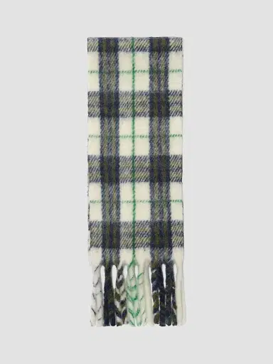 Burberry Men's Check Narrow Alpaca-Wool Scarf | Thumbnail 4 Burberry Men's Check Narrow Alpaca-Wool Scarf | Thumbnail 4