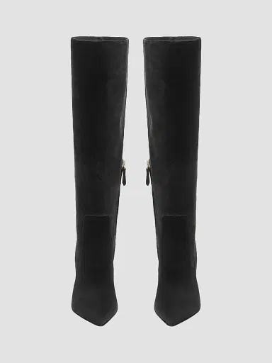 Santoni Women's Viola 85MM Suede Knee-High Stiletto Boots | Thumbnail 3 Santoni Women's Viola 85MM Suede Knee-High Stiletto Boots | Thumbnail 3