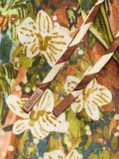 ALÉMAIS Women's Toucan Tango Tropical Print Linen Shorts | Thumbnail 7 ALÉMAIS Women's Toucan Tango Tropical Print Linen Shorts | Thumbnail 7