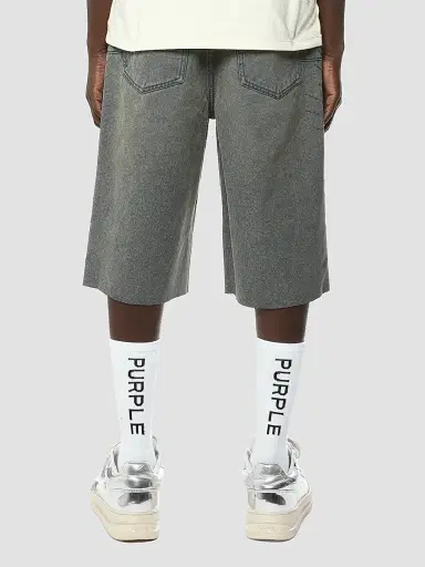 Purple Brand Men's Radial Hotfix Cotton Shorts | Thumbnail 2 Purple Brand Men's Radial Hotfix Cotton Shorts | Thumbnail 2