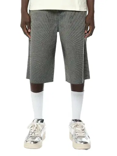 Purple Brand Men's Radial Hotfix Cotton Shorts | Thumbnail 1 Purple Brand Men's Radial Hotfix Cotton Shorts | Thumbnail 1