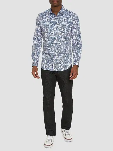 Robert Graham Men's Divan Woven Button-Up Shirt | Thumbnail 2 Robert Graham Men's Divan Woven Button-Up Shirt | Thumbnail 2