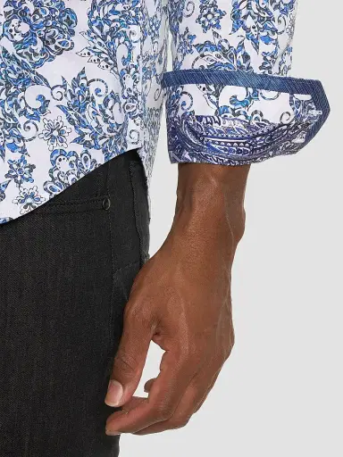 Robert Graham Men's Divan Woven Button-Up Shirt | Thumbnail 5 Robert Graham Men's Divan Woven Button-Up Shirt | Thumbnail 5