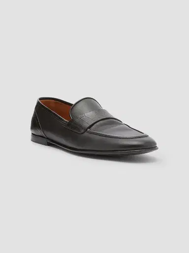 Dolce & Gabbana Men's Leather & Alligator Loafers | Thumbnail 2 Dolce & Gabbana Men's Leather & Alligator Loafers | Thumbnail 2