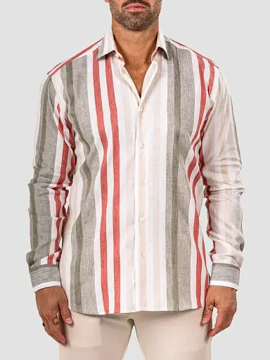 Maceoo Men's Fibonacci Marthyr Bold Stripe Shirt | Thumbnail 2 Maceoo Men's Fibonacci Marthyr Bold Stripe Shirt | Thumbnail 2