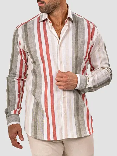 Maceoo Men's Fibonacci Marthyr Bold Stripe Shirt | Thumbnail 5 Maceoo Men's Fibonacci Marthyr Bold Stripe Shirt | Thumbnail 5