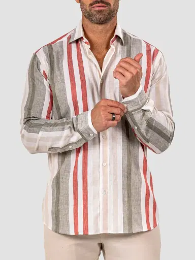 Maceoo Men's Fibonacci Marthyr Bold Stripe Shirt | Thumbnail 6 Maceoo Men's Fibonacci Marthyr Bold Stripe Shirt | Thumbnail 6