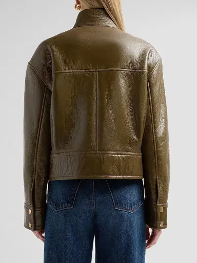 Ulla Johnson Women's Honora Leather Jacket | Thumbnail 3 Ulla Johnson Women's Honora Leather Jacket | Thumbnail 3