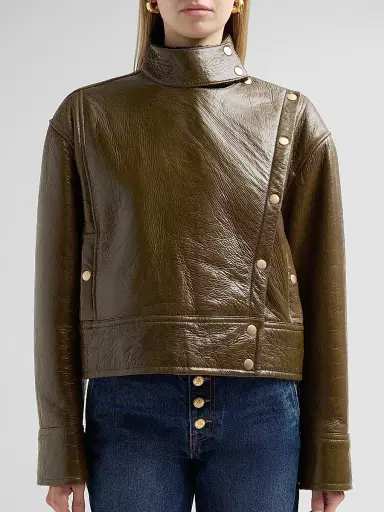 Ulla Johnson Women's Honora Leather Jacket | Thumbnail 5 Ulla Johnson Women's Honora Leather Jacket | Thumbnail 5