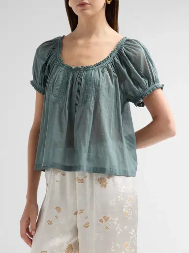 DÔEN Women's Frederica Cotton Top | Thumbnail 4 DÔEN Women's Frederica Cotton Top | Thumbnail 4