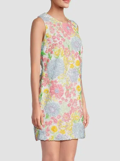 Lilly Pulitzer Women's Airbella Floral Sequined Shift Dress | Thumbnail 4 Lilly Pulitzer Women's Airbella Floral Sequined Shift Dress | Thumbnail 4