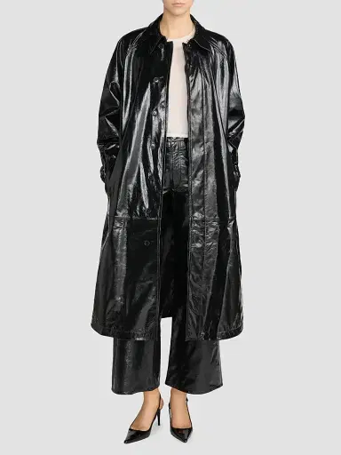 Frame Women's The Mac Patent Leather Coat | Thumbnail 2 Frame Women's The Mac Patent Leather Coat | Thumbnail 2