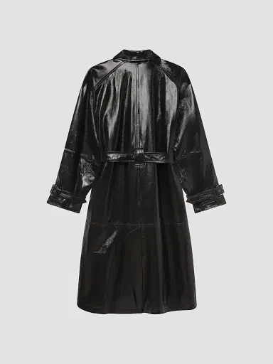 Frame Women's The Mac Patent Leather Coat | Thumbnail 7 Frame Women's The Mac Patent Leather Coat | Thumbnail 7