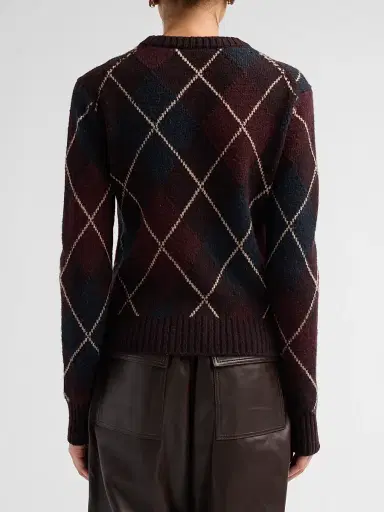 A.L.C. A. L.C. Women's Skyler Argyle Wool-Cashmere Cardigan | Thumbnail 3 A.L.C. A. L.C. Women's Skyler Argyle Wool-Cashmere Cardigan | Thumbnail 3
