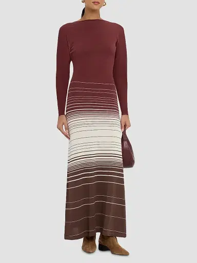 Faithfull The Brand Women's Idun Knit Twist-Back Maxi Dress | Thumbnail 3 Faithfull The Brand Women's Idun Knit Twist-Back Maxi Dress | Thumbnail 3