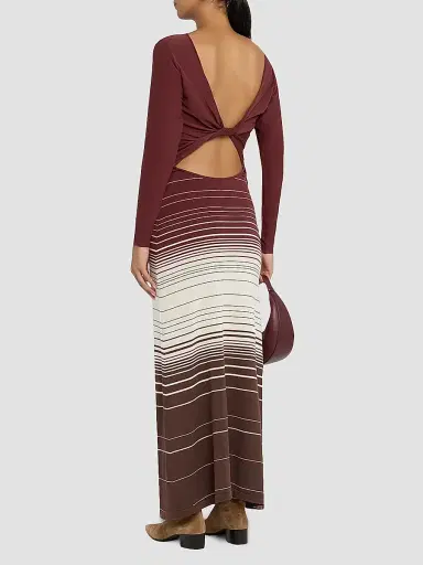 Faithfull The Brand Women's Idun Knit Twist-Back Maxi Dress | Thumbnail 4 Faithfull The Brand Women's Idun Knit Twist-Back Maxi Dress | Thumbnail 4