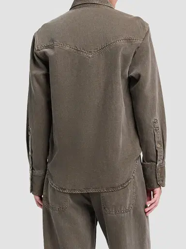 TWP Women's Yellowstone Cotton Denim Shirt | Thumbnail 3 TWP Women's Yellowstone Cotton Denim Shirt | Thumbnail 3