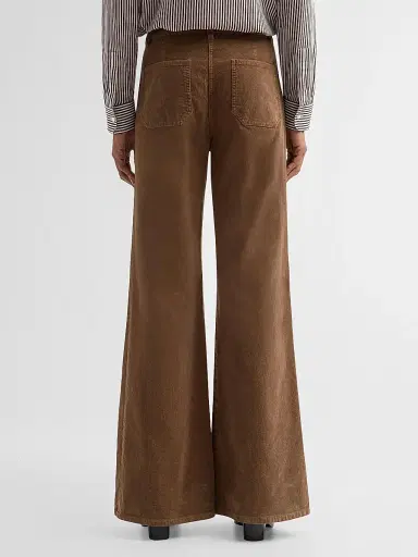 Nili Lotan Women's Florence Flared Cotton-Blend Corduroy Pants | Thumbnail 3 Nili Lotan Women's Florence Flared Cotton-Blend Corduroy Pants | Thumbnail 3