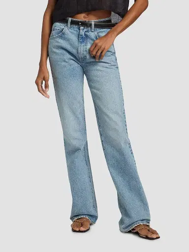 Nili Lotan Women's Mitchell High-Rise Straight-Leg Jeans | Thumbnail 3 Nili Lotan Women's Mitchell High-Rise Straight-Leg Jeans | Thumbnail 3