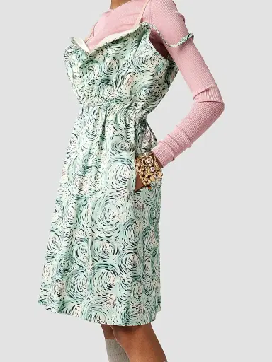 Miu Miu Women's Satin Dress | Thumbnail 3 Miu Miu Women's Satin Dress | Thumbnail 3