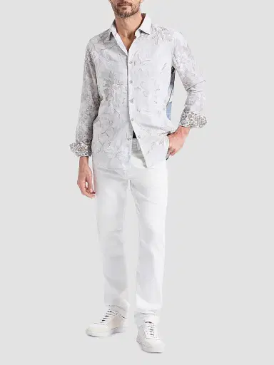 Robert Graham Men's Sand Cruiser Floral Graphic Shirt | Thumbnail 2 Robert Graham Men's Sand Cruiser Floral Graphic Shirt | Thumbnail 2