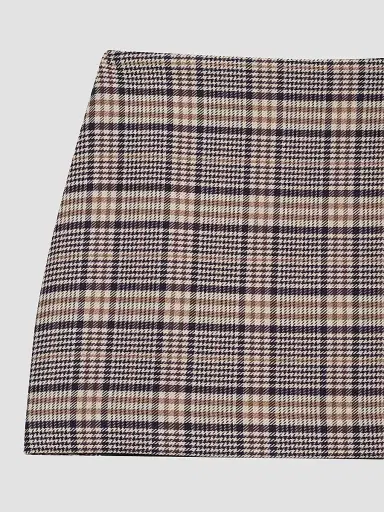 Anine Bing Women's Tierra Check Mini Skirt | Thumbnail 5 Anine Bing Women's Tierra Check Mini Skirt | Thumbnail 5