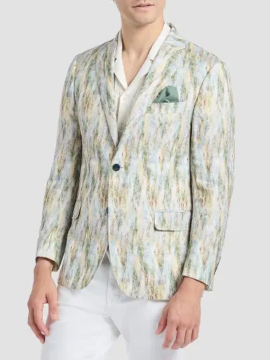 Robert Graham Men's Barnsley Woven Linen-Blend Sport Coat | Thumbnail 4 Robert Graham Men's Barnsley Woven Linen-Blend Sport Coat | Thumbnail 4