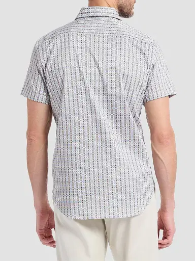 Robert Graham Men's Abbotswell Geometric Stretch-Cotton Short-Sleeve Shirt | Thumbnail 5 Robert Graham Men's Abbotswell Geometric Stretch-Cotton Short-Sleeve Shirt | Thumbnail 5