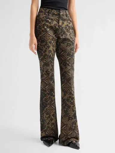 Cinq à Sept Women's Charlie Patchwork-Lace Print Jeans | Thumbnail 4 Cinq à Sept Women's Charlie Patchwork-Lace Print Jeans | Thumbnail 4