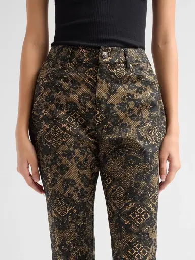 Cinq à Sept Women's Charlie Patchwork-Lace Print Jeans | Thumbnail 5 Cinq à Sept Women's Charlie Patchwork-Lace Print Jeans | Thumbnail 5