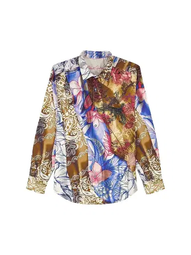 Robert Graham Men's Mendiburu Multi-Print Cotton Button-Front Shirt | Thumbnail 1 Robert Graham Men's Mendiburu Multi-Print Cotton Button-Front Shirt | Thumbnail 1