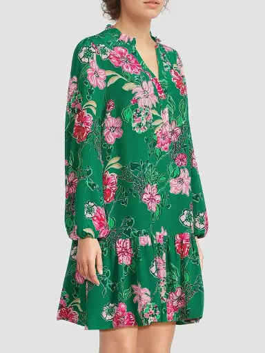 Lilly Pulitzer Women's Evaline Floral Silk Dress | Thumbnail 4 Lilly Pulitzer Women's Evaline Floral Silk Dress | Thumbnail 4