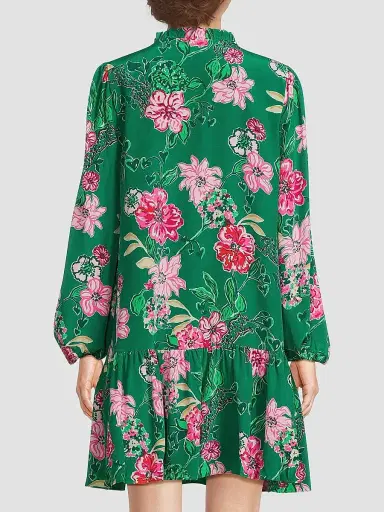 Lilly Pulitzer Women's Evaline Floral Silk Dress | Thumbnail 5 Lilly Pulitzer Women's Evaline Floral Silk Dress | Thumbnail 5