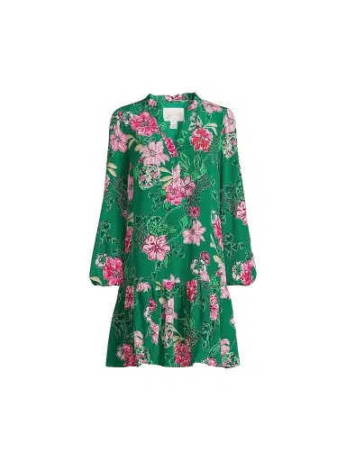 Lilly Pulitzer Women's Evaline Floral Silk Dress | Thumbnail 1 Lilly Pulitzer Women's Evaline Floral Silk Dress | Thumbnail 1