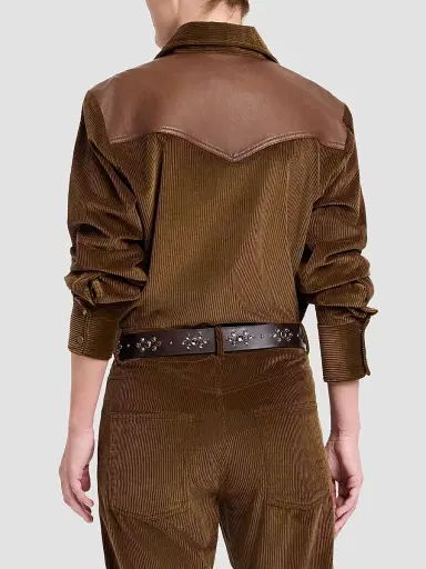 TWP Women's Cowboy Take Me Away Corduroy Shirt | Thumbnail 3 TWP Women's Cowboy Take Me Away Corduroy Shirt | Thumbnail 3