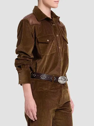 TWP Women's Cowboy Take Me Away Corduroy Shirt | Thumbnail 7 TWP Women's Cowboy Take Me Away Corduroy Shirt | Thumbnail 7