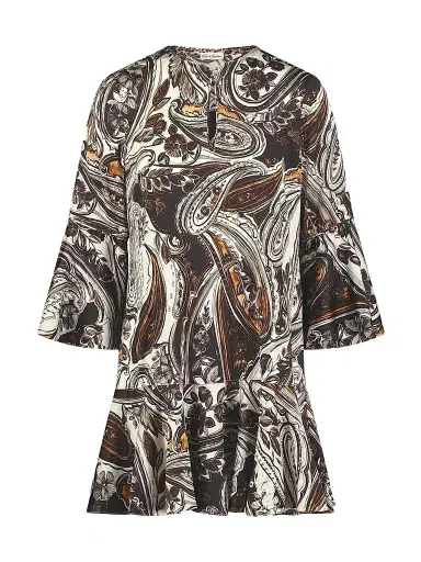 Robert Graham Women's Margot Paisley Bell-Sleeve Minidress | Thumbnail 1 Robert Graham Women's Margot Paisley Bell-Sleeve Minidress | Thumbnail 1