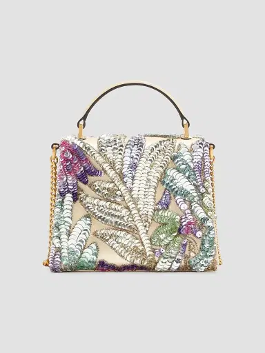 Valentino Women's V-Sling Crossbody Embroidered Bag | Thumbnail 2 Valentino Women's V-Sling Crossbody Embroidered Bag | Thumbnail 2