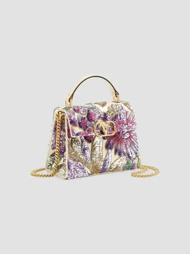 Valentino Women's V-Sling Crossbody Embroidered Bag | Thumbnail 3 Valentino Women's V-Sling Crossbody Embroidered Bag | Thumbnail 3