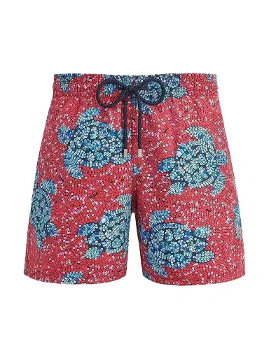 Vilebrequin Men's Turtle Sequin Trompe L'oeil Swim Trunks | Thumbnail 1 Vilebrequin Men's Turtle Sequin Trompe L'oeil Swim Trunks | Thumbnail 1