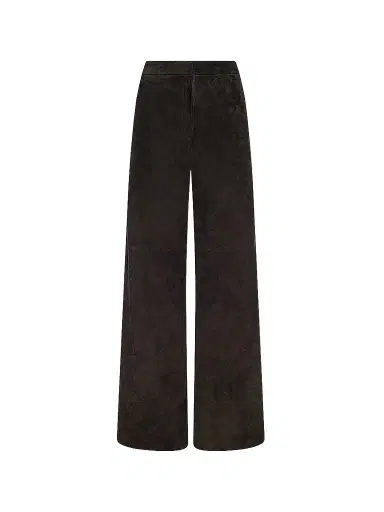 L'Agence Women's Livvy Suede Straight-Leg Trousers | Thumbnail 1 L'Agence Women's Livvy Suede Straight-Leg Trousers | Thumbnail 1