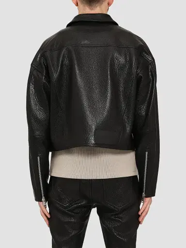 Purple Brand Men's Leather Carpenter Jacket | Thumbnail 3 Purple Brand Men's Leather Carpenter Jacket | Thumbnail 3