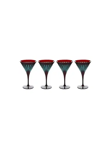 L'Objet Prism 4-Piece Martini Glass Set | Thumbnail 1 L'Objet Prism 4-Piece Martini Glass Set | Thumbnail 1