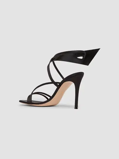 Gianvito Rossi Women's 95MM Crystal-Embellished Satin Sandals | Thumbnail 2 Gianvito Rossi Women's 95MM Crystal-Embellished Satin Sandals | Thumbnail 2