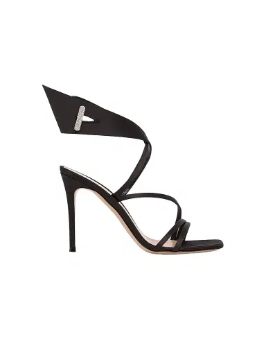 Gianvito Rossi Women's 95MM Crystal-Embellished Satin Sandals | Thumbnail 1 Gianvito Rossi Women's 95MM Crystal-Embellished Satin Sandals | Thumbnail 1