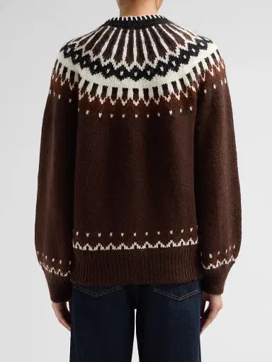 DÔEN Women's Hue Fair Isle-Inspired Cardigan | Thumbnail 3 DÔEN Women's Hue Fair Isle-Inspired Cardigan | Thumbnail 3