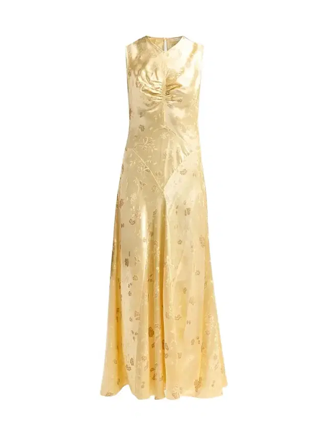 Women's Ginette Ruched Floral Jacquard Maxi Dress Women's Ginette Ruched Floral Jacquard Maxi Dress